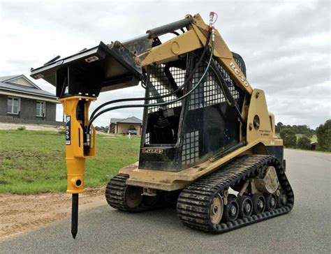 skid steer rockbreaker|indeco rock breakers.